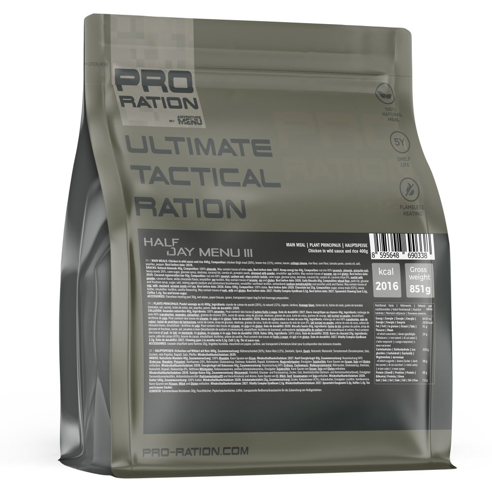 Halbtages-Menü 3 – Hähnchen in Wildsauce mit Reis